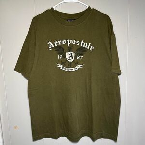 Vintage Y2K 00s Aeropostale NYC Eagle Skater Retro Old Throwback Grunge Shirt XL